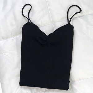 Black Spaghetti Strap Bodysuit